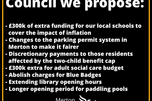 Merton budget proposals from Merton Lib Dems