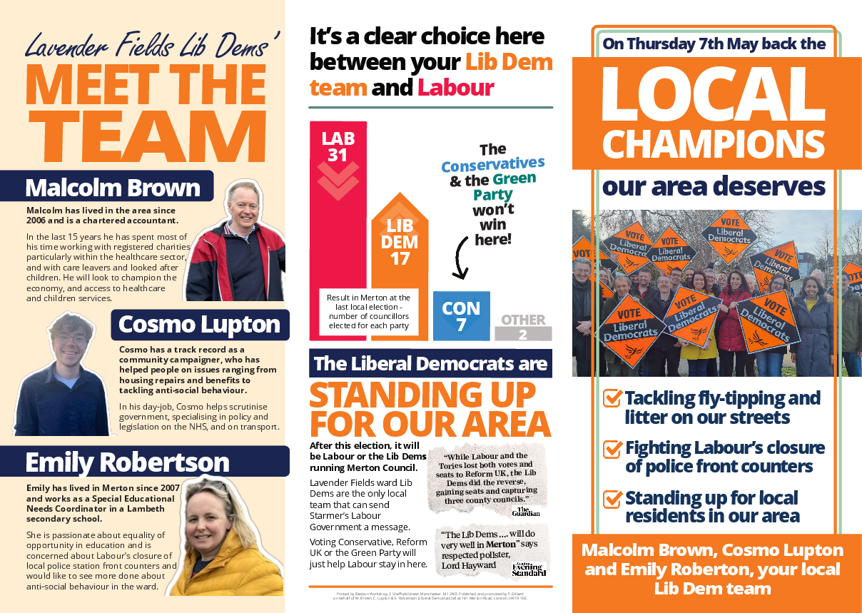 Lavender Fields leaflet