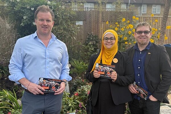 Ravensbury Lib Dems, Ed Marsh, Dr Emma Wiley, Chris Bird