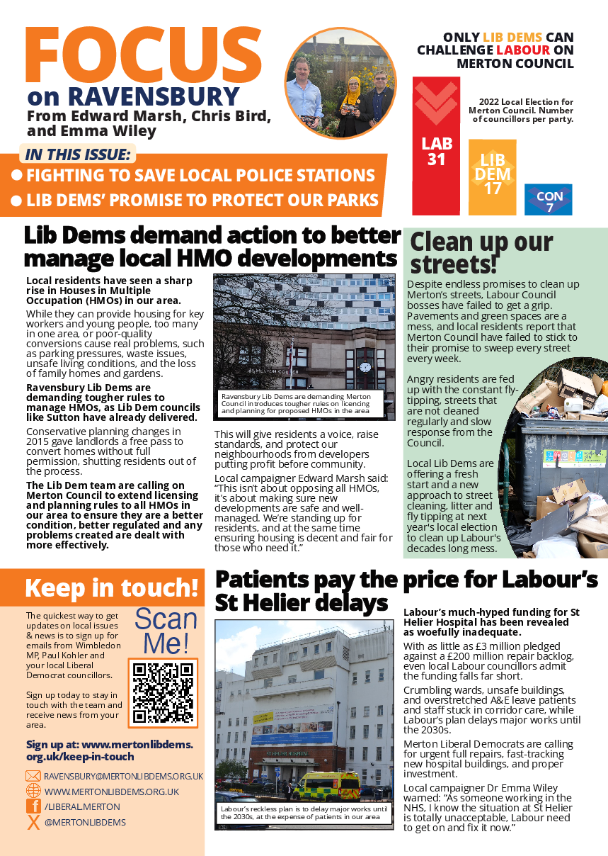 Ravensbury Focus Autumn 2025