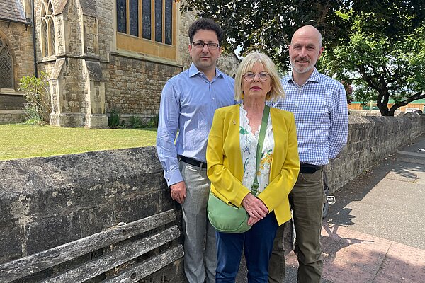 Village Lib Dems, Kaweh, Sue and Iain