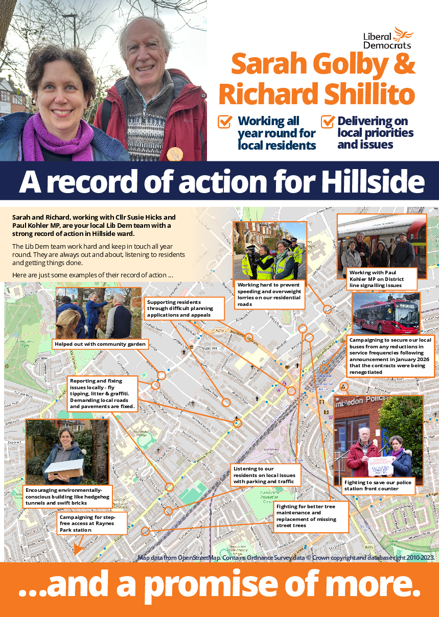 Hillside Liberal Democrats record of action